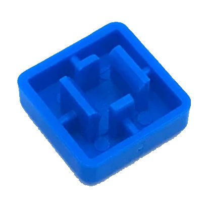 Cap voor 12x12 micro drukknop schakelaar vierkant blauw 02